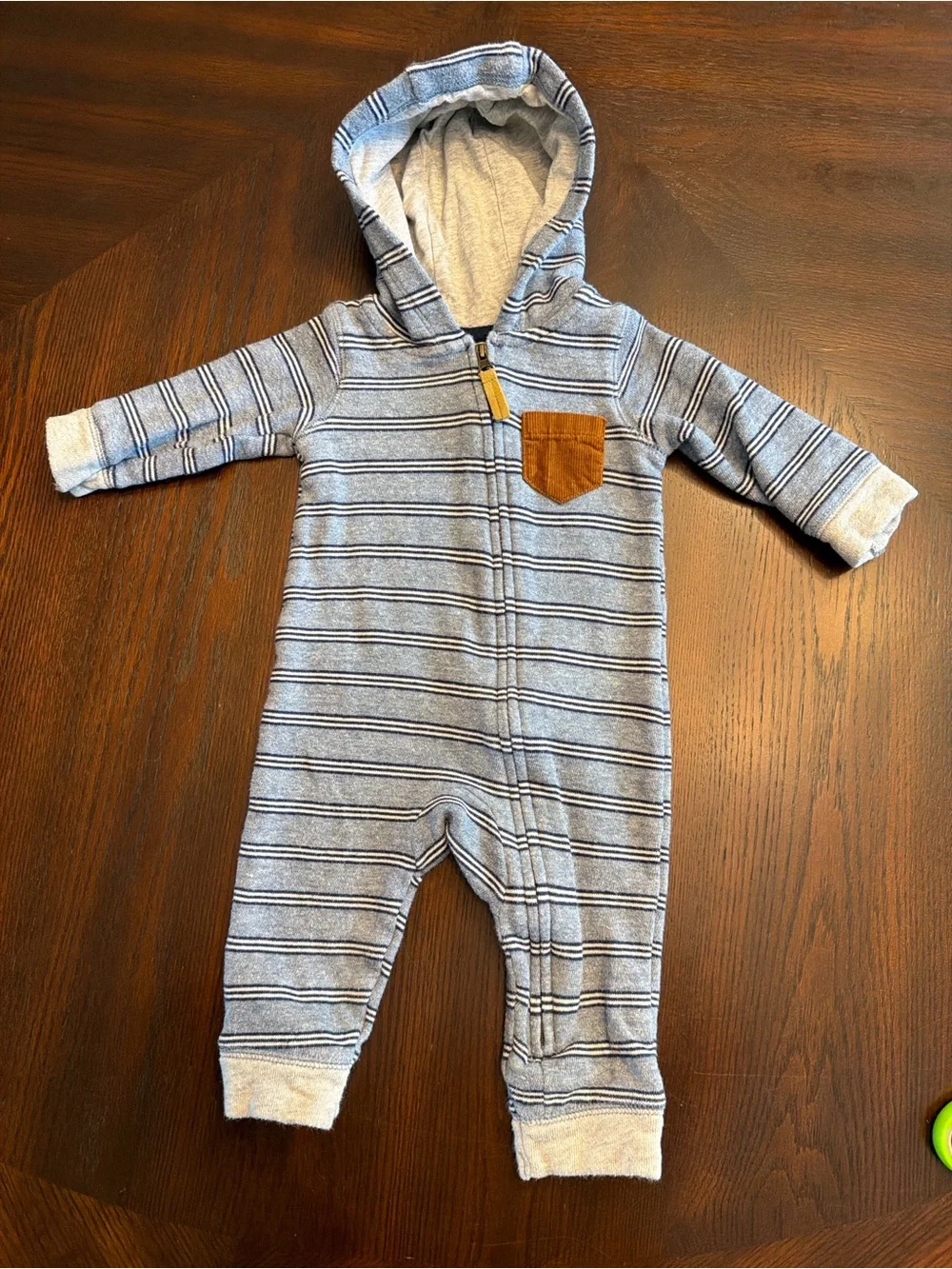 Carter’s Baby Boy 6M Camo Handsome Sweatshirt & Hooded Romper Bundle